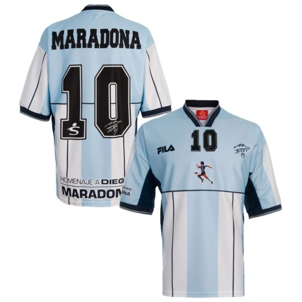 MAILLOT RETRO ARGENTINE HOMMAGE A DIEGO MARADONA 2001