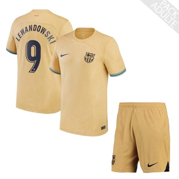 PACK FC BARCELONE EXTERIEUR LEWANDOWSKI SAISON 2022-2023