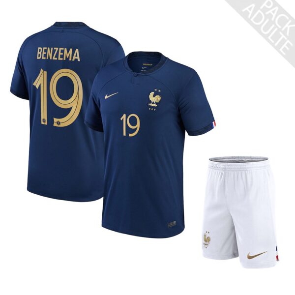 PACK FRANCE DOMICILE BENZEMA SAISON 2022-2023