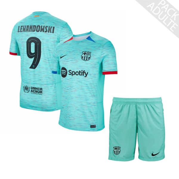 PACK FC BARCELONE THIRD LEWANDOWSKI 2023-2024