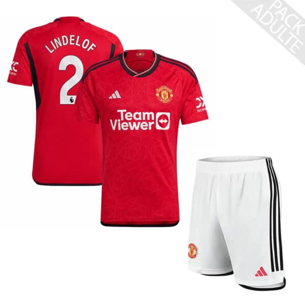 PACK MANCHESTER UNITED DOMICILE LINDELOF ENSEMBLE 2023-2024