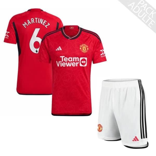 PACK MANCHESTER UNITED DOMICILE MARTINEZ SAISON 2023-2024