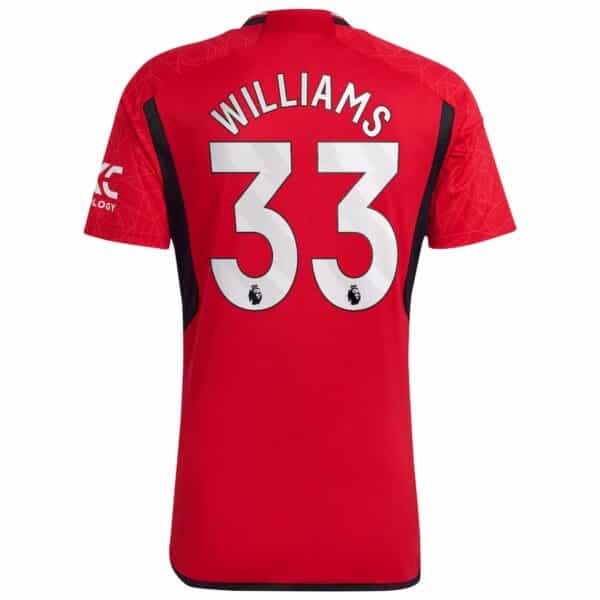 PACK MANCHESTER UNITED DOMICILE WILLIAMS ENSEMBLE SAISON 2023-2024