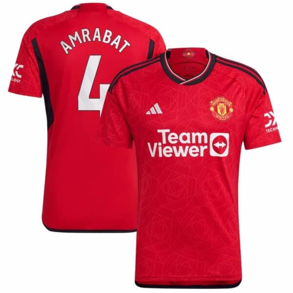 MAILLOT MANCHESTER UNITED DOMICILE AMRABAT 2023-2024