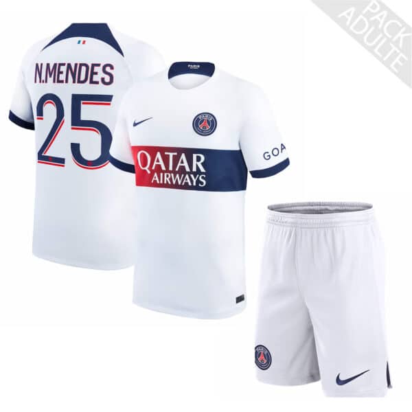 PACK PSG EXTERIEUR NUNO MENDES SAISON 2023-2024