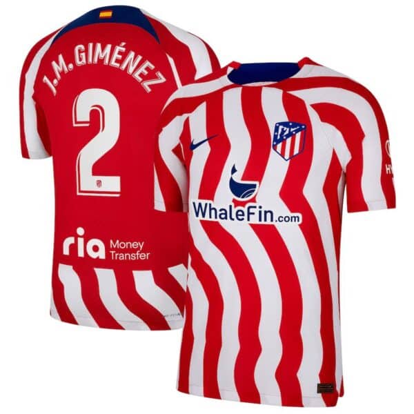 MAILLOT ATLETICO MADRID DOMICILE GIMENEZ VERSION VAPOR MATCH 2023-2024