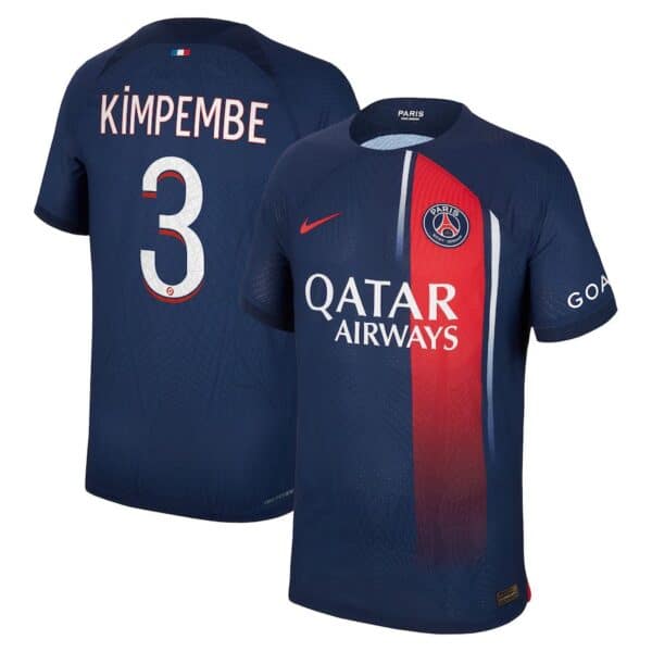 MAILLOT PSG DOMICILE KIMPEMBE VERSION VAPOR MATCH 2023-2024