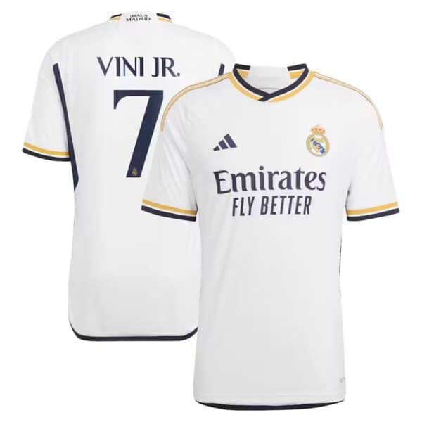 MAILLOT REAL MADRID DOMICILE VINICIUS VERSION AUTHENTIC 2023-2024