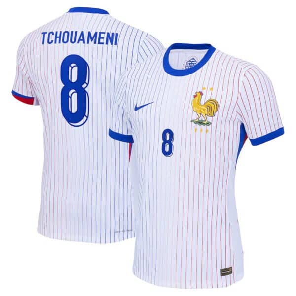 MAILLOT FRANCE EXTERIEUR TCHOUAMENI DRI-FIT ADV VAPOR MATCH SAISON 2024-2025