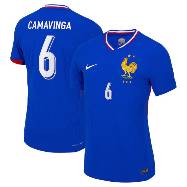 MAILLOT FRANCE DOMICILE CAMAVINGA DRI-FIT ADV VAPOR MATCH SAISON 2024-2025