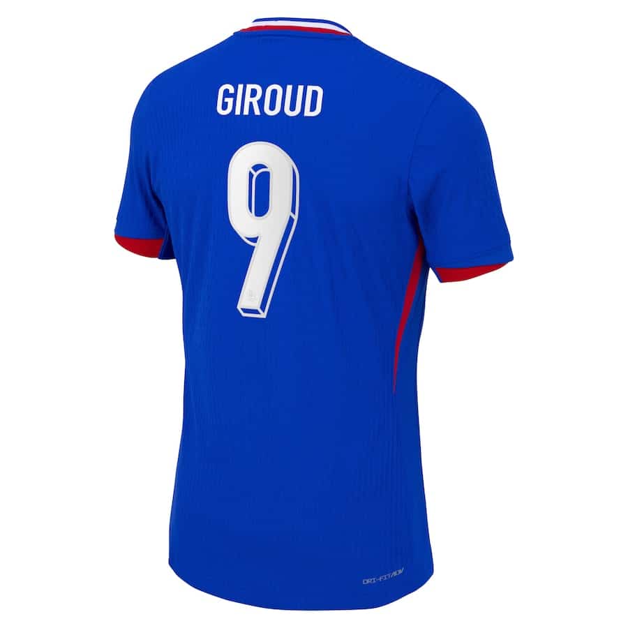 MAILLOT FRANCE DOMICILE GIROUD DRI-FIT ADV VAPOR MATCH SAISON 2024-2025