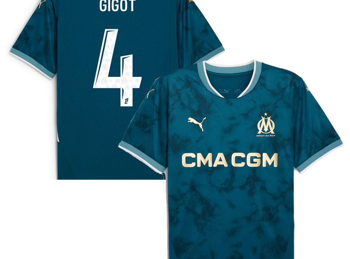 MAILLOT OLYMPIQUE DE MARSEILLE EXTERIEUR GIGOT 2024-2025