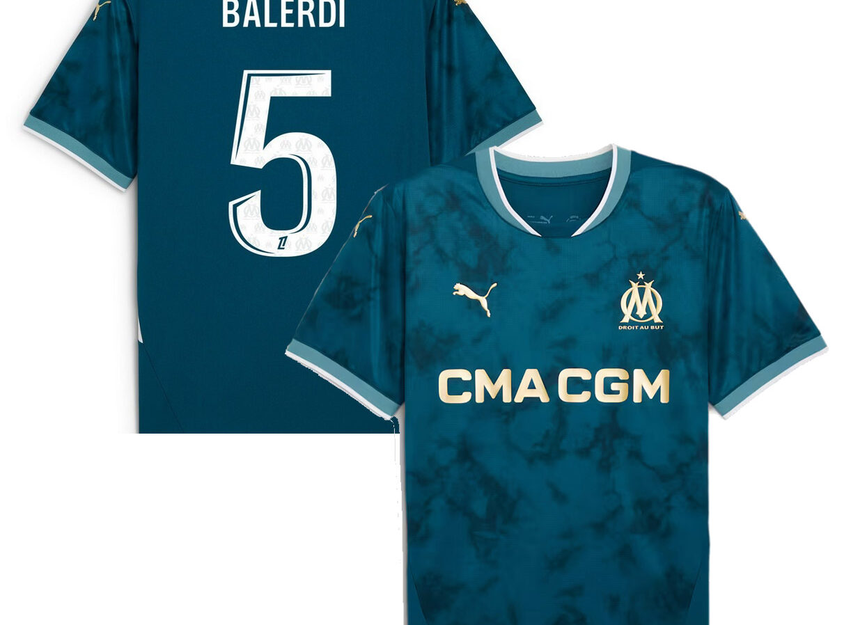 MAILLOT OLYMPIQUE DE MARSEILLE EXTERIEUR BALERDI SAISON 2024-2025