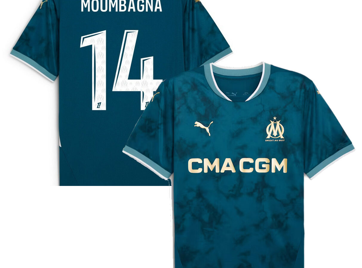 MAILLOT OLYMPIQUE DE MARSEILLE EXTERIEUR MOUMBAGNA 2024-2025