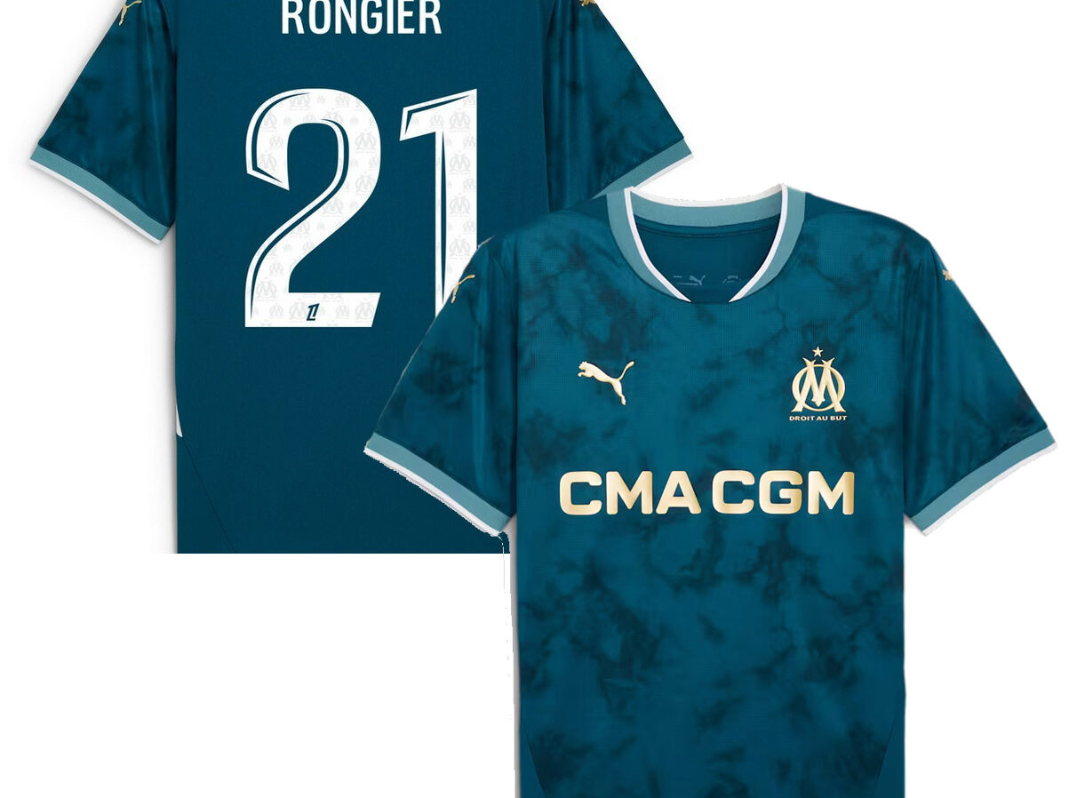 MAILLOT OLYMPIQUE DE MARSEILLE EXTERIEUR RONGIER SAISON 2024-2025