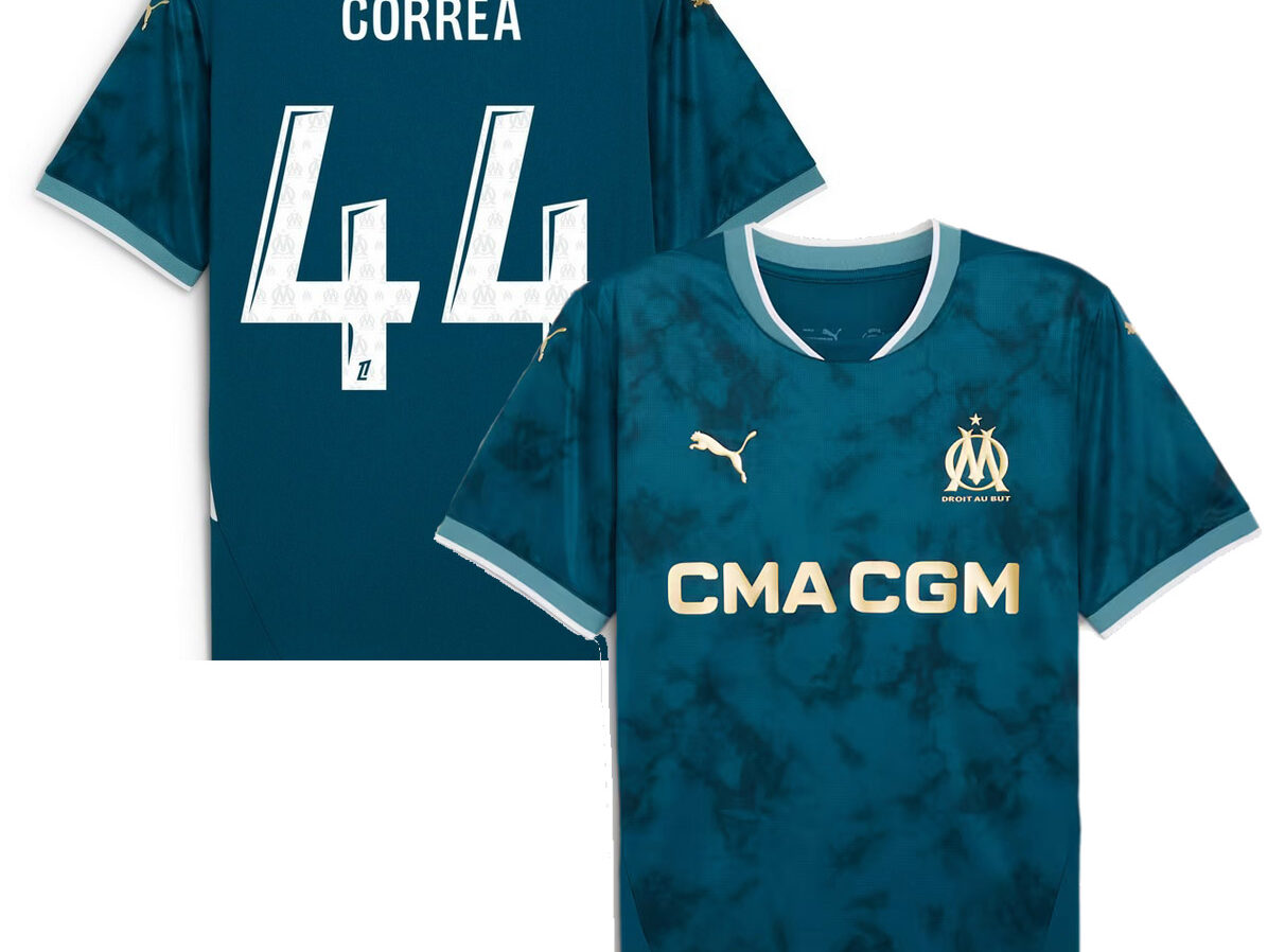 MAILLOT OLYMPIQUE DE MARSEILLE EXTERIEUR CORREA SAISON 2024-2025