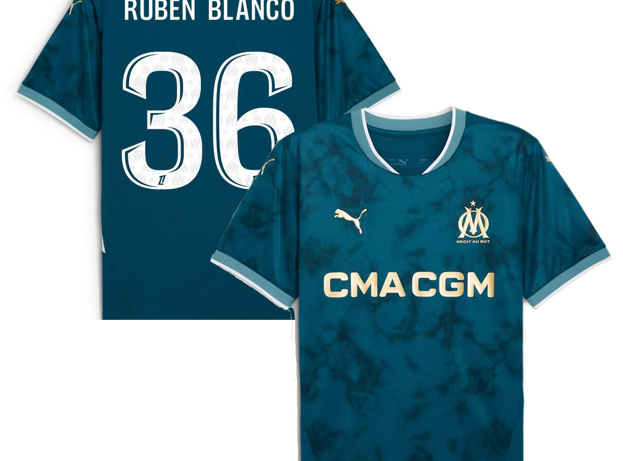 MAILLOT OLYMPIQUE DE MARSEILLE EXTERIEUR RUBEN BLANCO 2024-2025