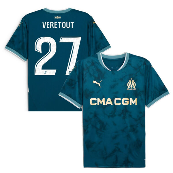 MAILLOT OLYMPIQUE DE MARSEILLE EXTERIEUR VERETOUT SAISON 2024-2025