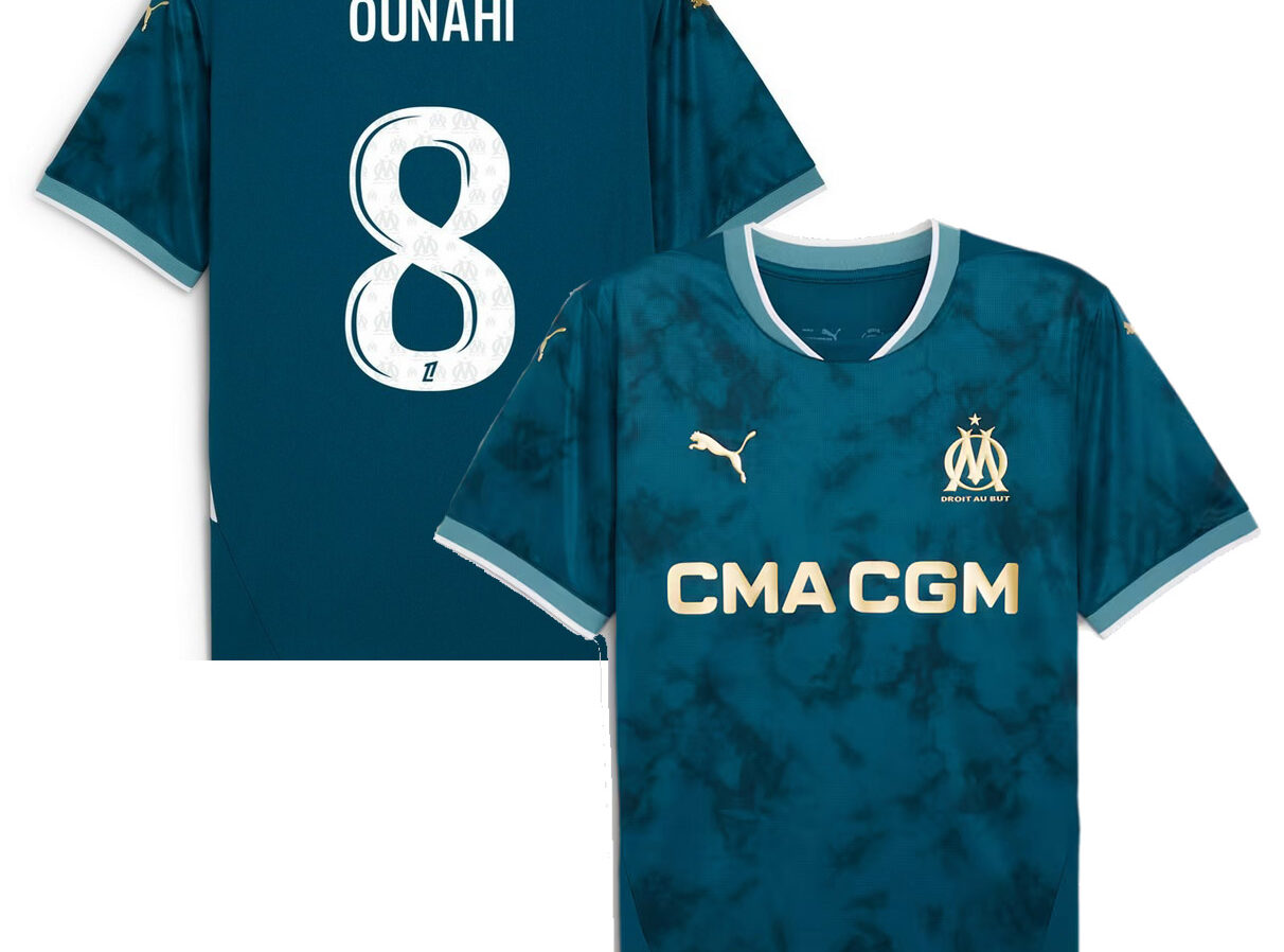 MAILLOT OLYMPIQUE DE MARSEILLE EXTERIEUR OUNAHI 2024-2025