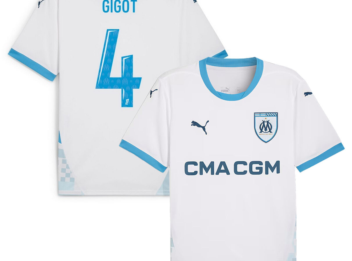 MAILLOT OLYMPIQUE DE MARSEILLE DOMICILE GIGOT SAISON 2024-2025