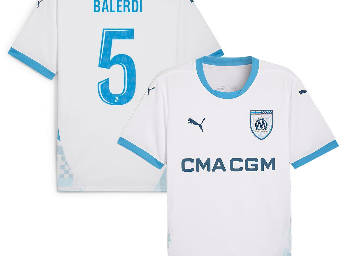 MAILLOT OLYMPIQUE DE MARSEILLE DOMICILE BALERDI SAISON 2024-2025