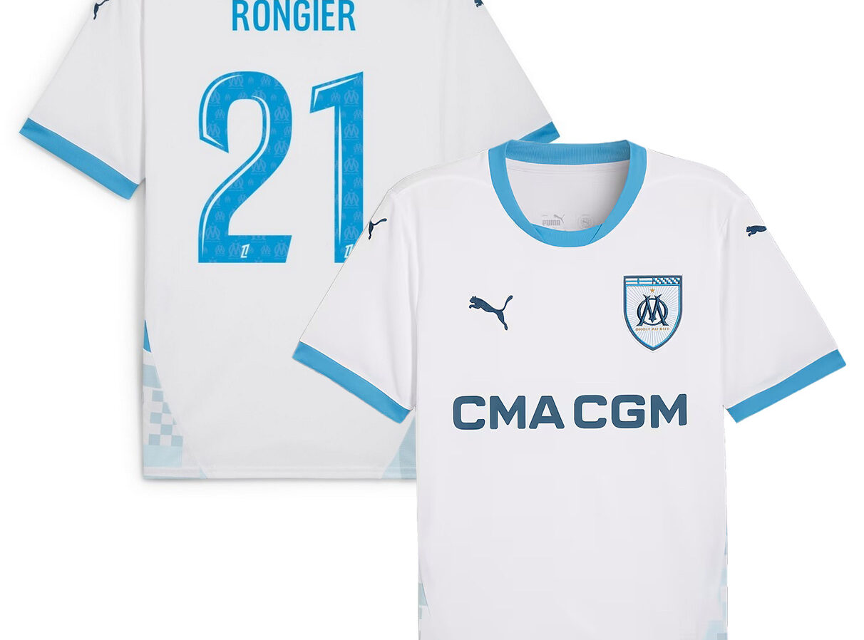 MAILLOT OLYMPIQUE DE MARSEILLE DOMICILE RONGIER SAISON 2024-2025