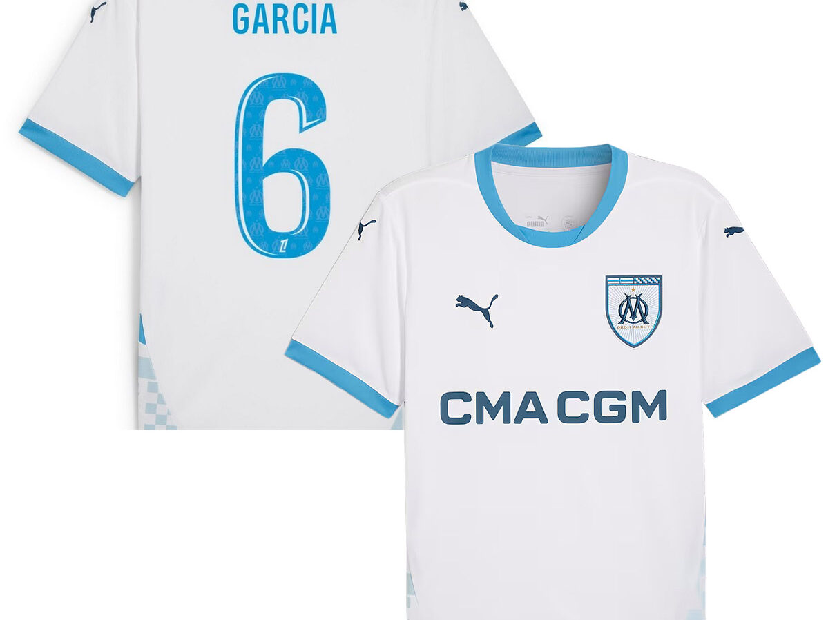 MAILLOT OLYMPIQUE DE MARSEILLE DOMICILE GARCIA SAISON 2024-2025