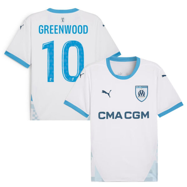 MAILLOT OLYMPIQUE DE MARSEILLE DOMICILE GREENWOOD SAISON 2024-2025