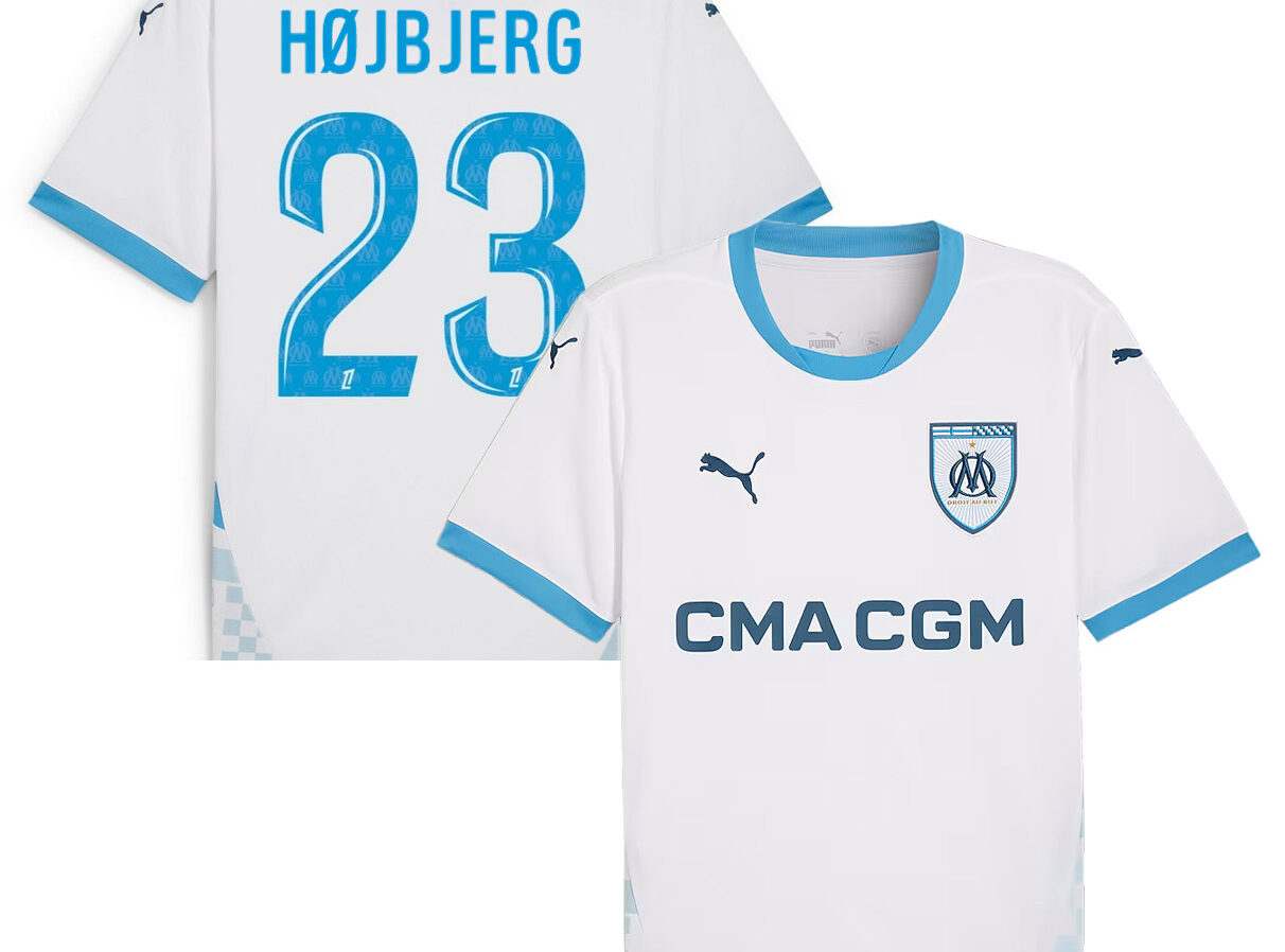 MAILLOT OLYMPIQUE DE MARSEILLE DOMICILE VERETOUT SAISON 2024-2025